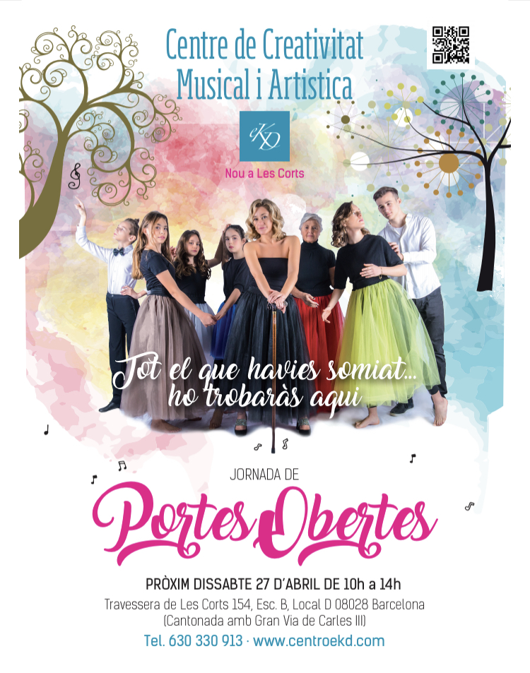 Dissabte 27 d'Abril de 10h a 14h, jornada de Portes Obertes al Centre EKD! No t'ho perdis!